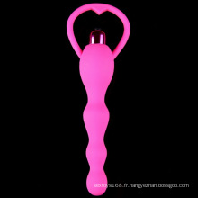 Silicone vibrateur Anal Perles Sex Butt Plug Injo-Gj0001